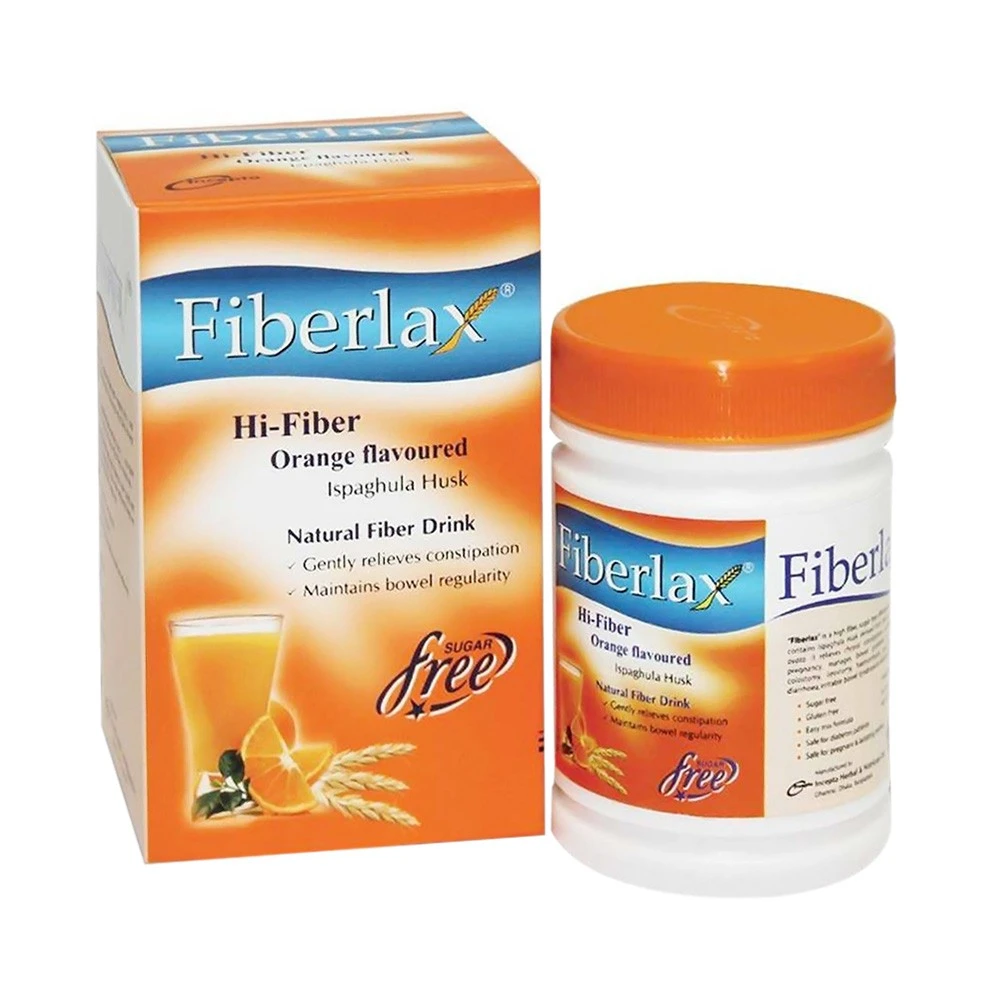 Fiberlax Powder (Hi-Fiber orange Flavoured Ispaghula Husk)