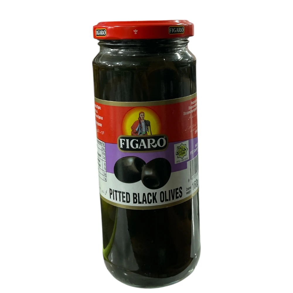 Figaro Pitted Black Olives 160g