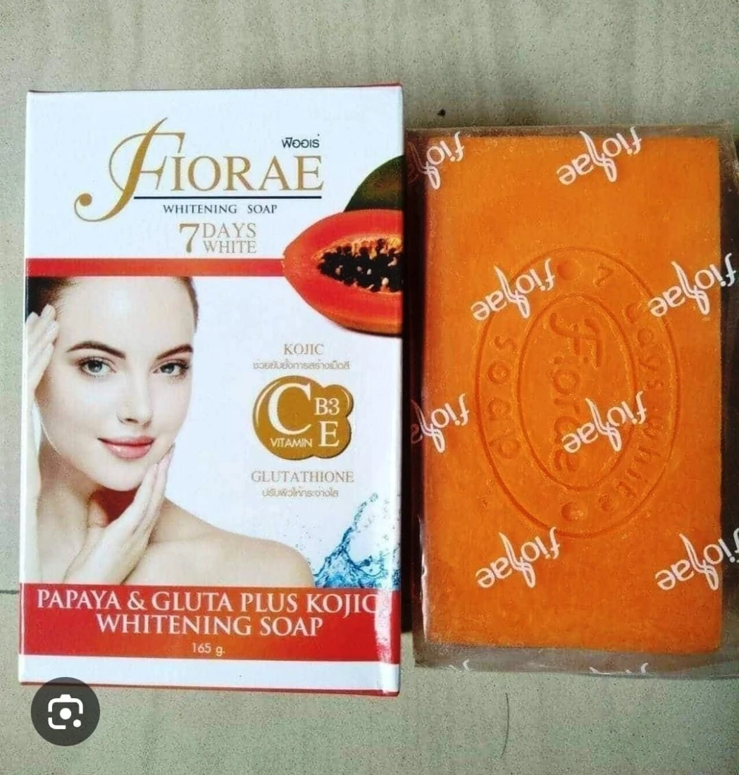 Fiorae Papaya & Gluta Plus Kojic Whitening Soap 165gm