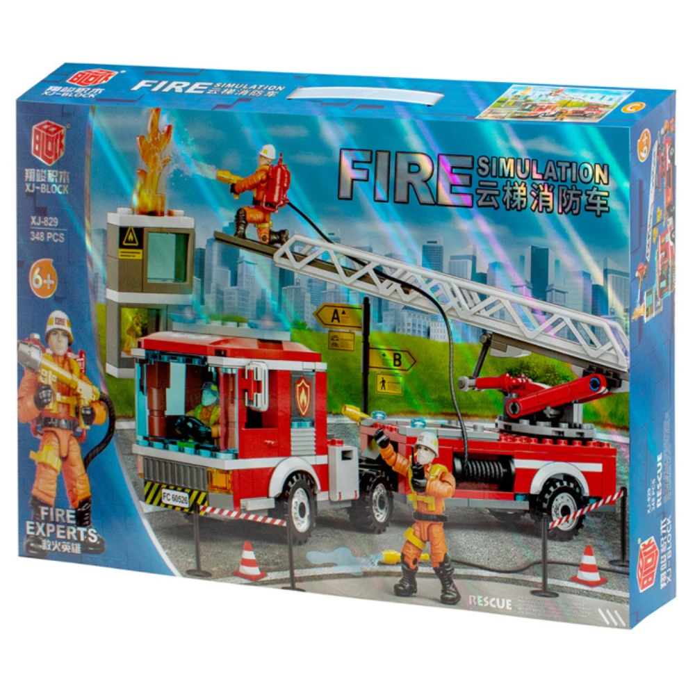 Fire Simulation Block Set 348pcs