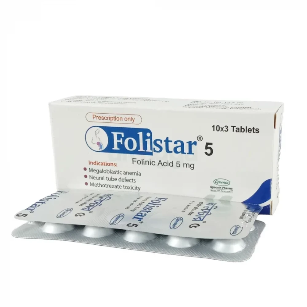FOLISTAR 5MG TABLET