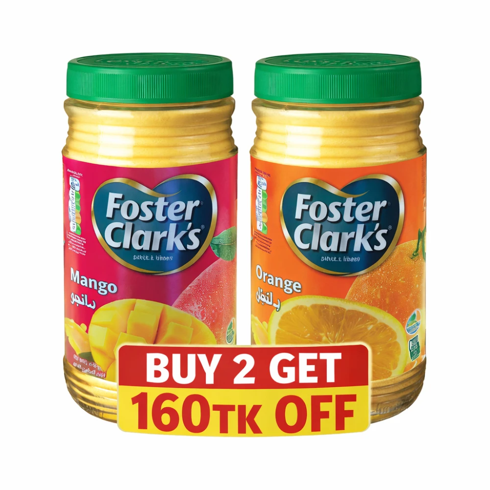 Foster Clarks Orange & Mango 450g Combo Pack