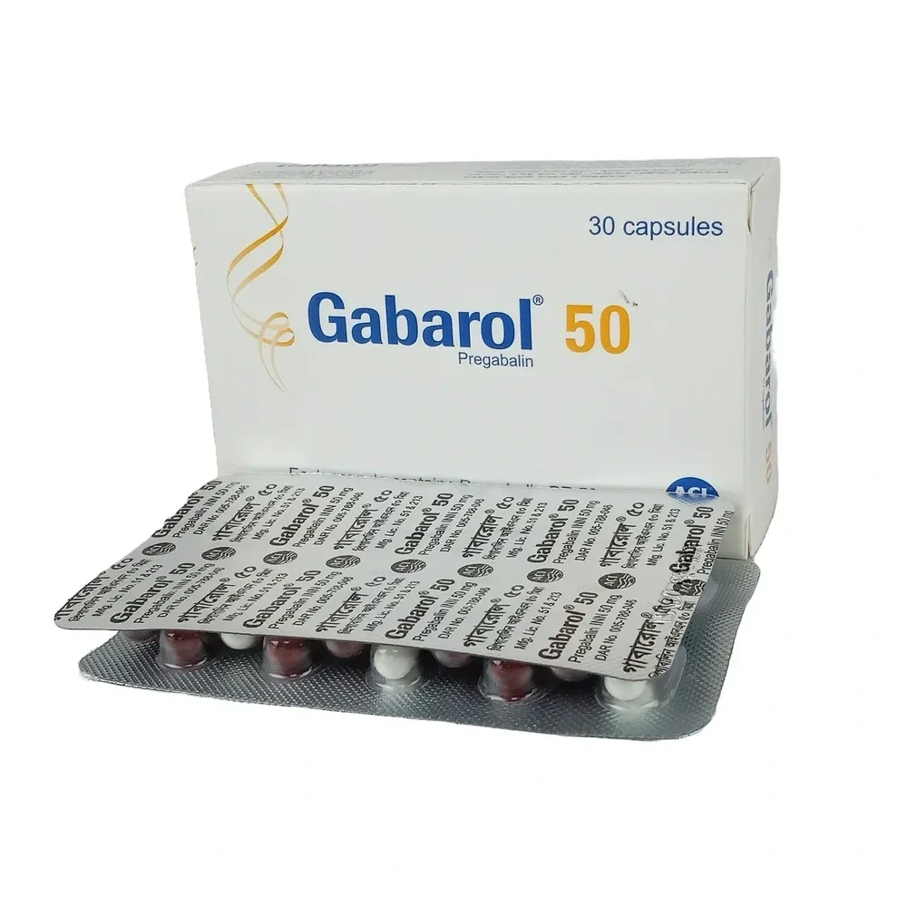 Gabarol 50mg Capsule (Gabapentin)