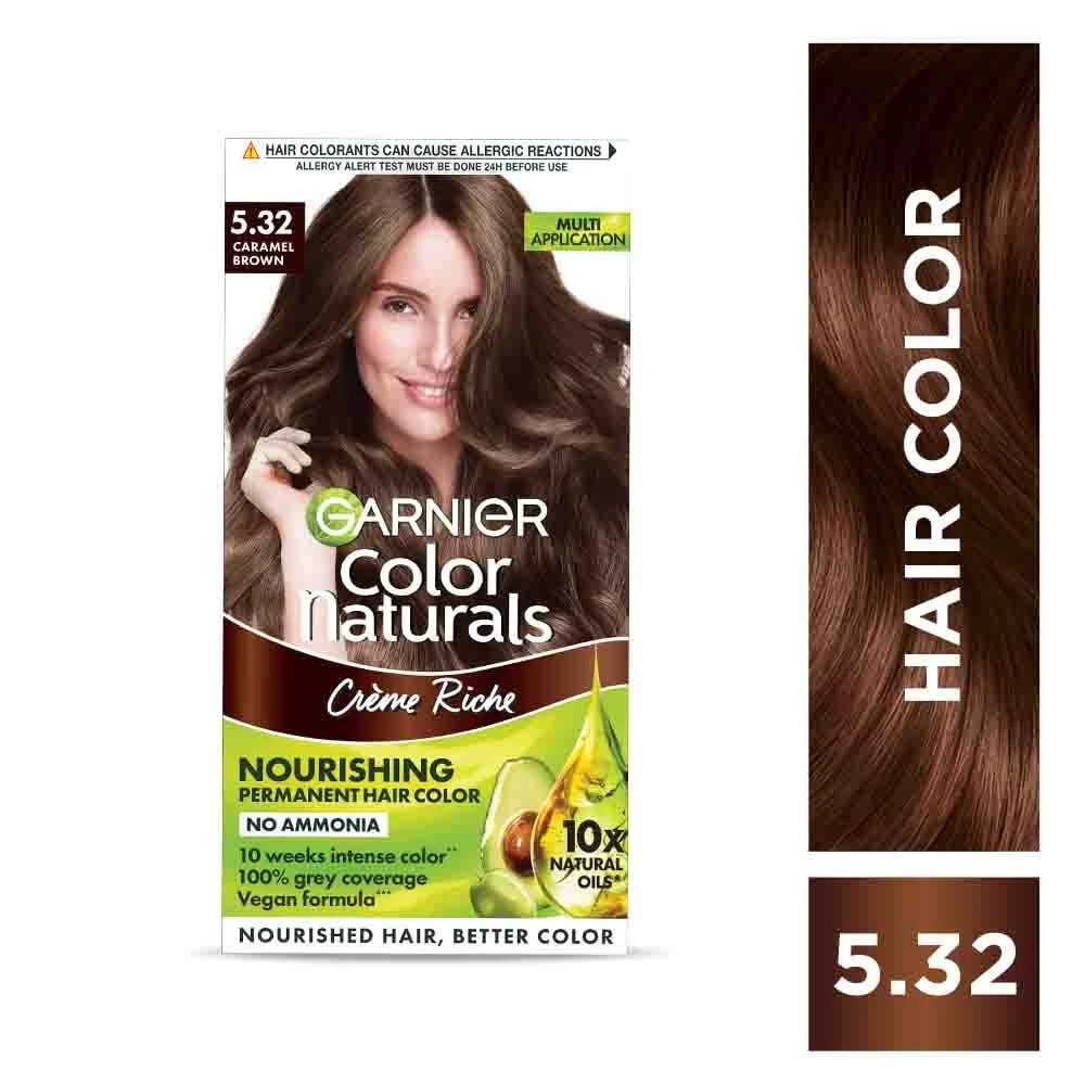 Garnier 5.32 Caramel Brown Hair Color 70ml+60g