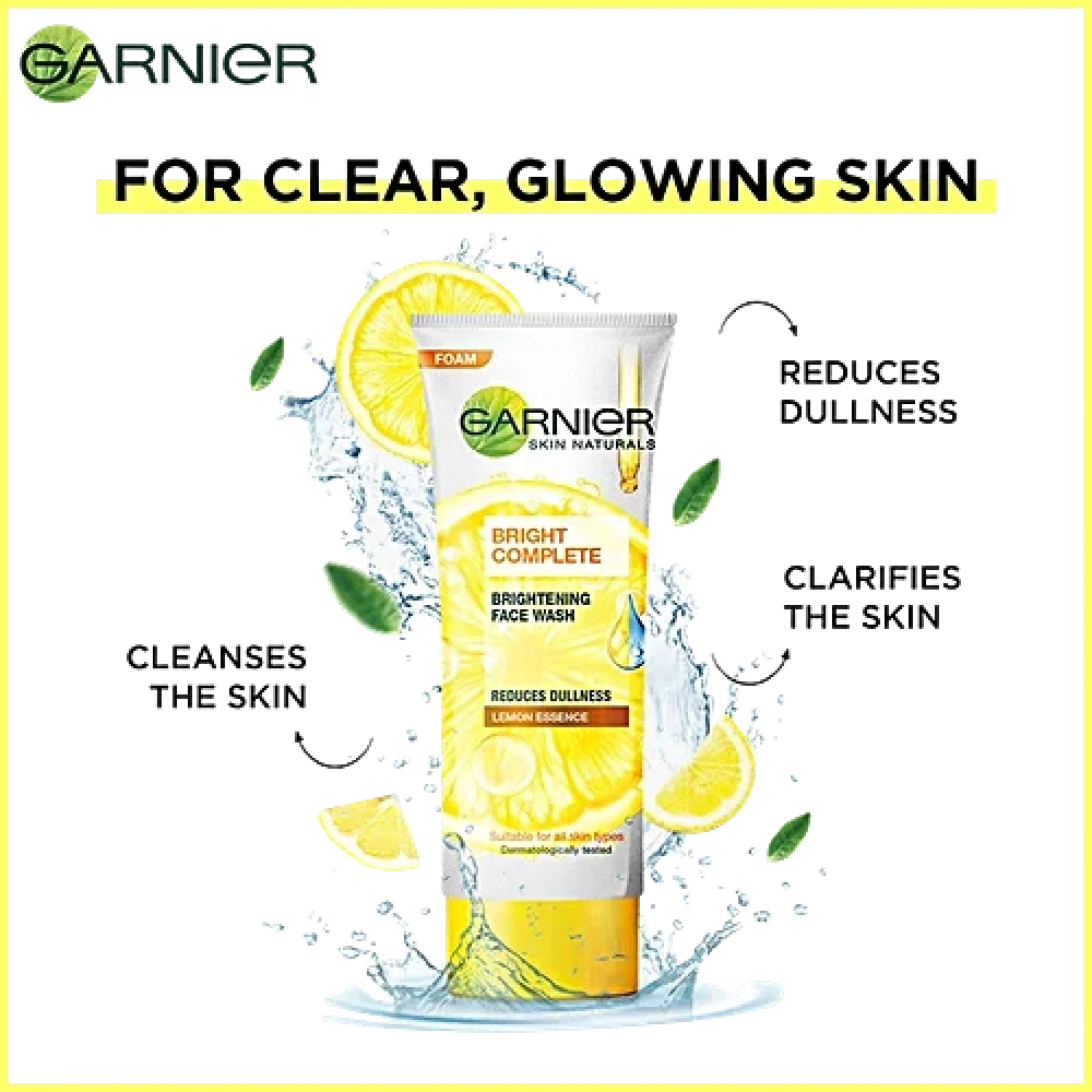 Garnier Bright Complete Vitamin C Face Wash 100g