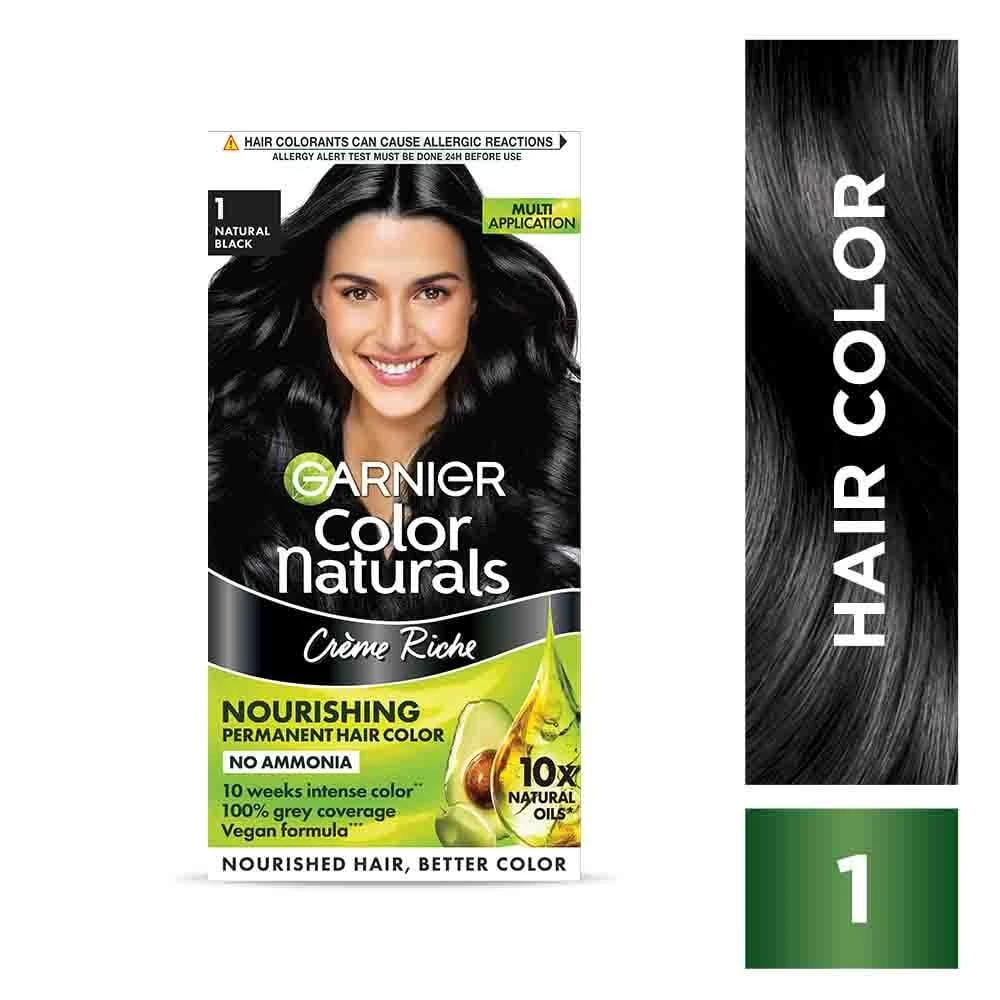 Garnier Color Naturals Shade 1 Natural Black Hair Color 70ml+60g