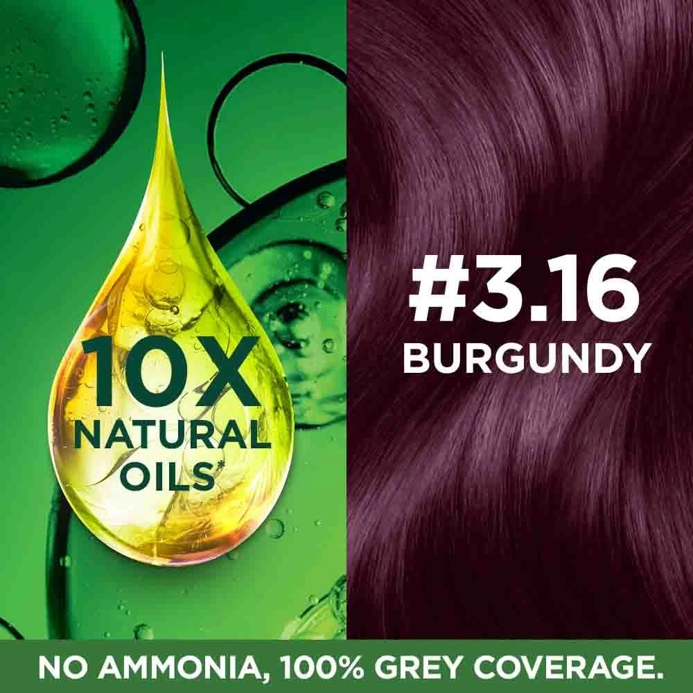 Garnier Color Naturals Shade 3.16 Burgundy Hair Color 70ml+60g