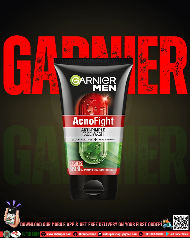 Garnier Men Acno Fight Anti-pimple Face Wash 100g