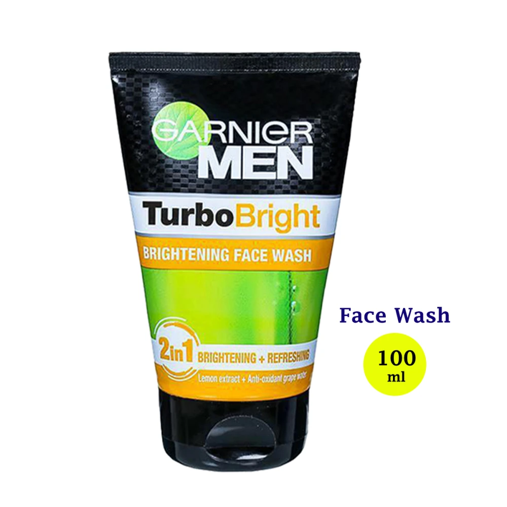 Garnier Men Turbo Bright Brightening Face Wash 100gm