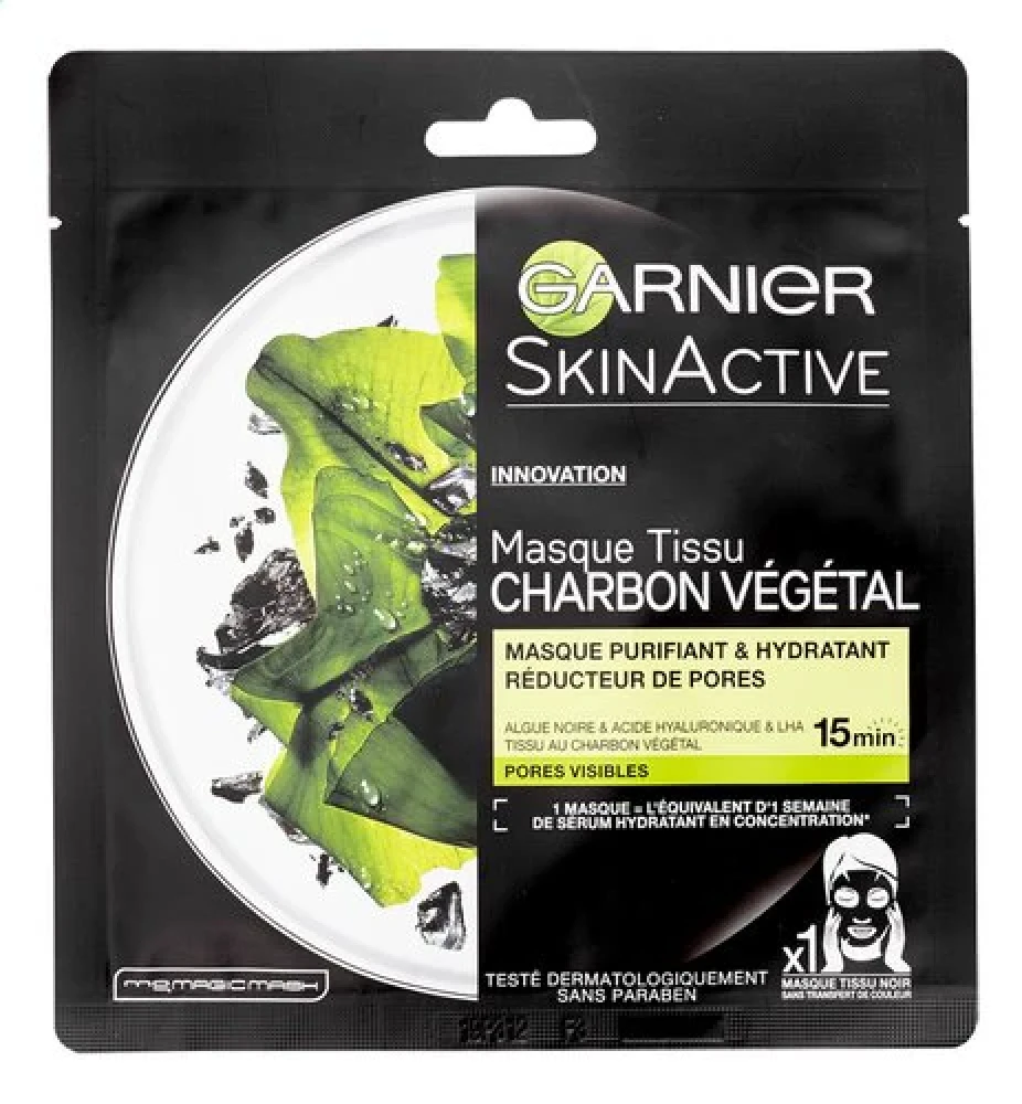 Garnier Pure Charcoal Serum Mask 28g
