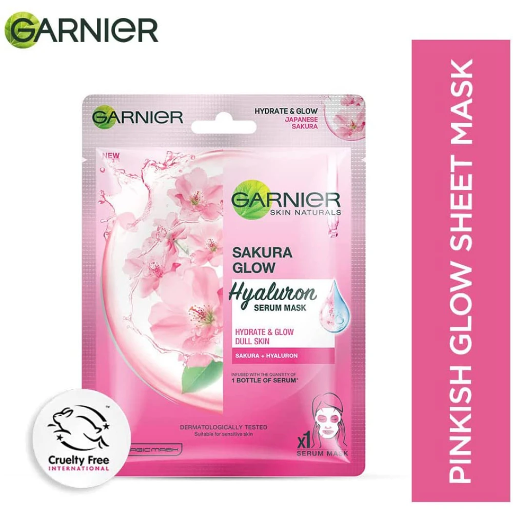 Garnier Sakura White Face Serum Sheet Mask 28g