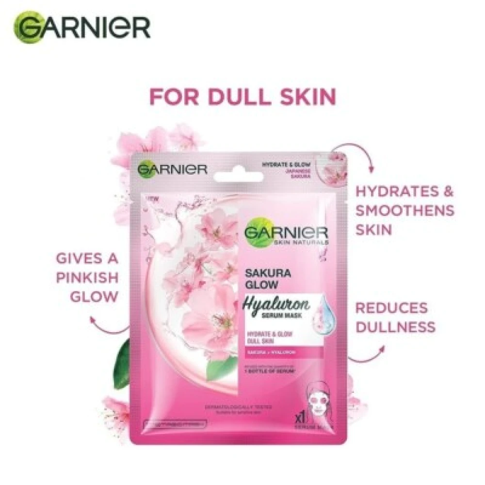Garnier Sakura White Face Serum Sheet Mask 28g