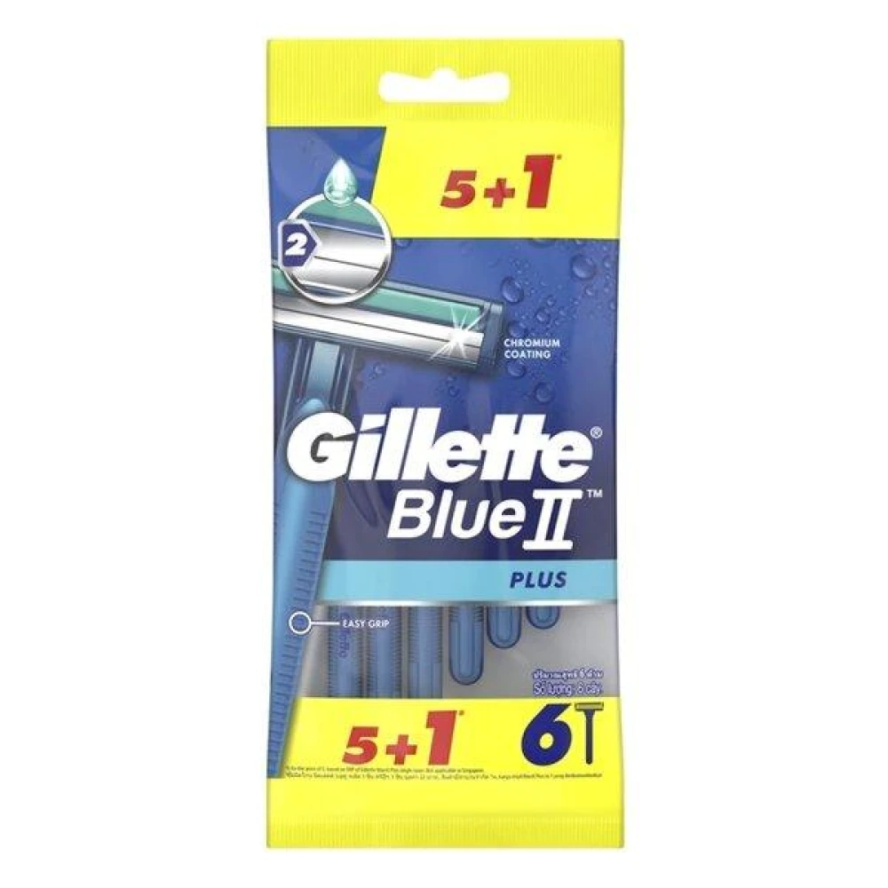 Gillette Blue II Razor 5 + 1 Pack