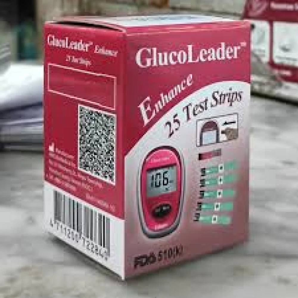 Glucoleader Blood Glucose Test Strips (Red Strips)