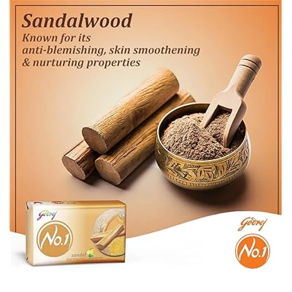 Godrej No.1 Sandal & Turmeric Bathing Soap 100g