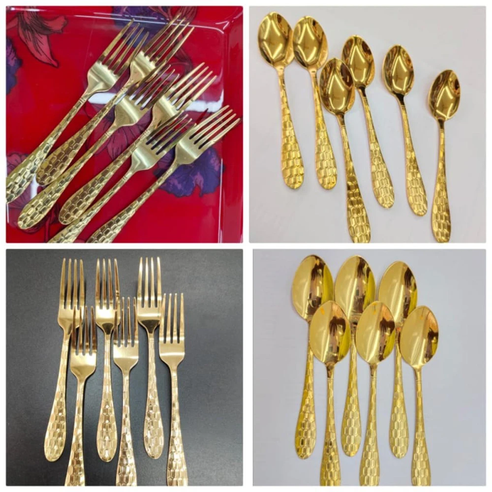 Golden Tea Spoon 6pcs