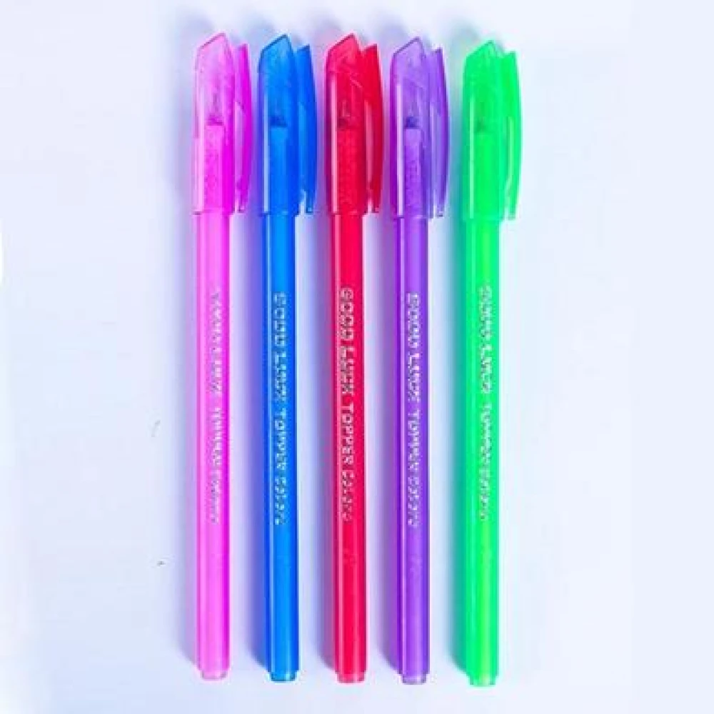 Good Luck Topper Colors Ball Pen 5pcs