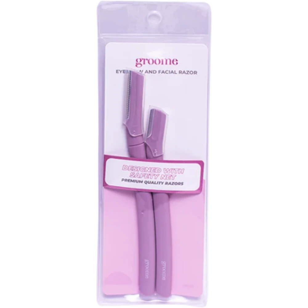 Groome Eyebrow And Facial Razor 2pcs