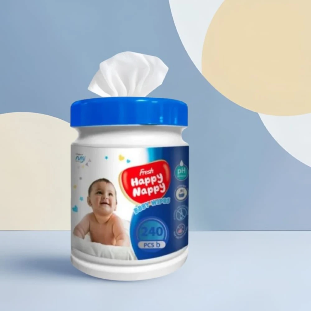 Happy Nappy Baby Wipes 240 pcs