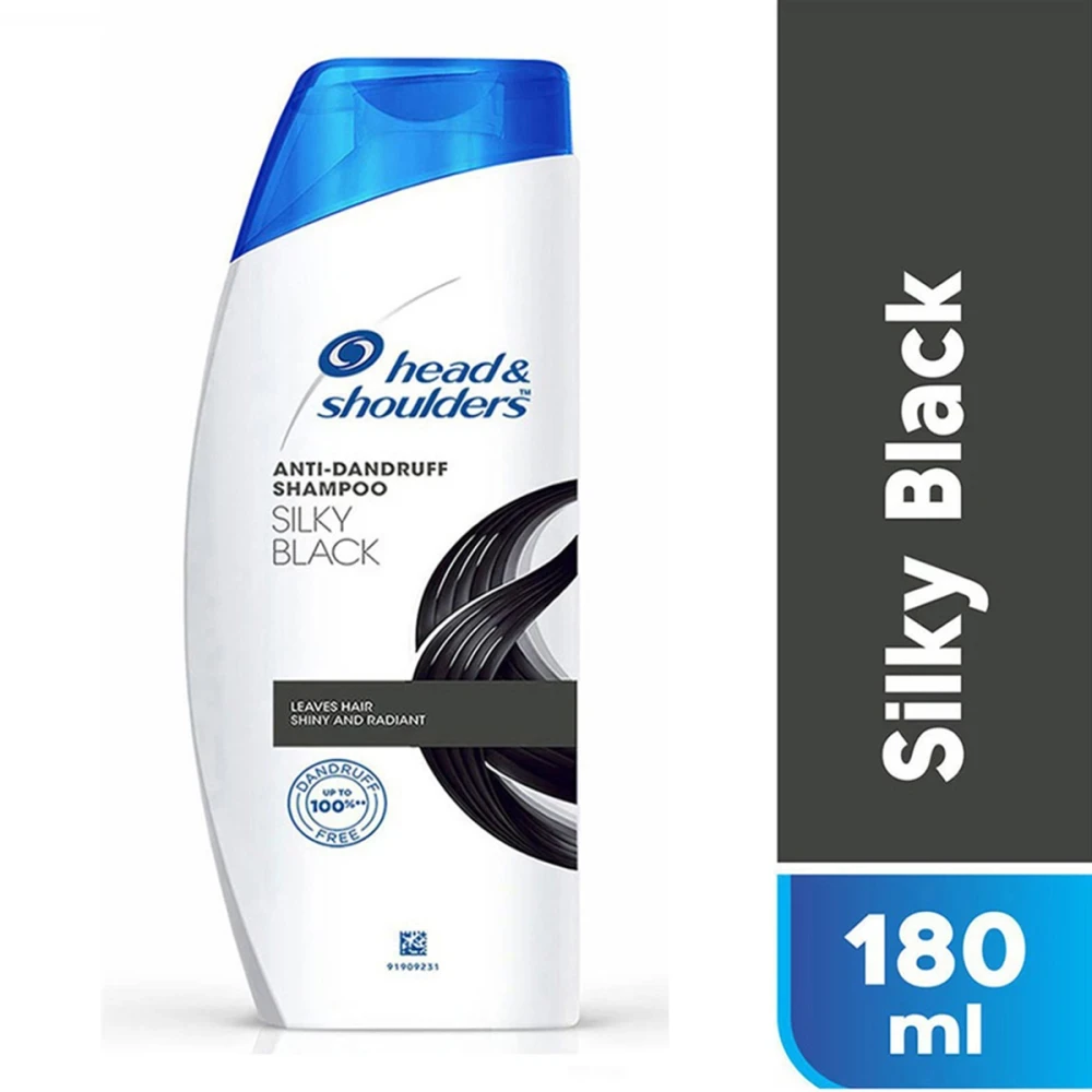 Head & Shoulders Anti-Dandruff Silky Black Shampoo 180ml
