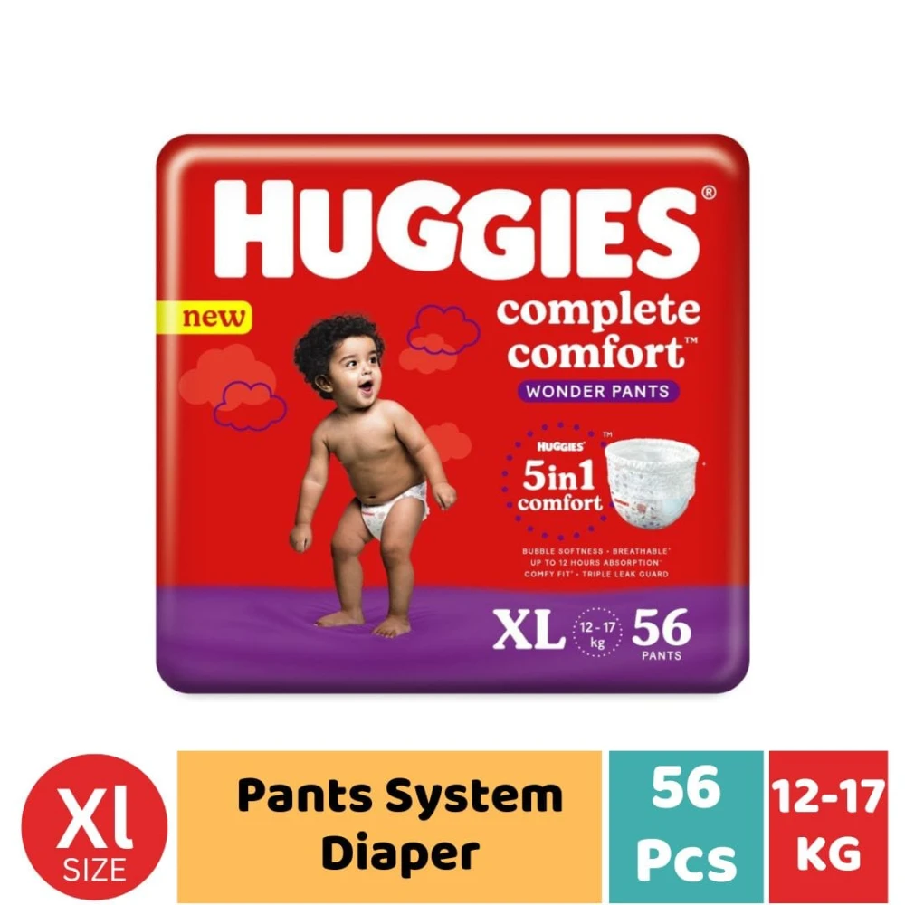 Huggies Complete Comfort Wonder Pants XL 12-17kg 56pcs