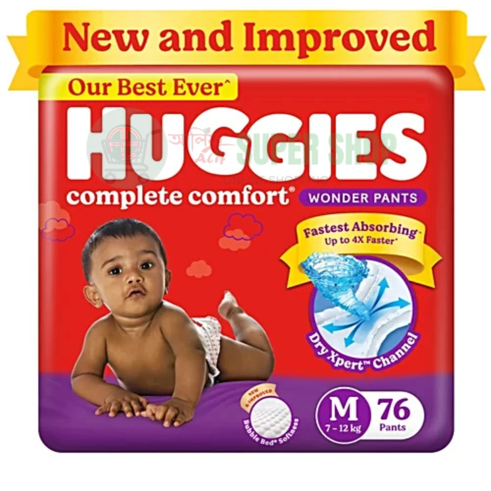 Huggies Skin Care Pants M 7-12kg 76pcs