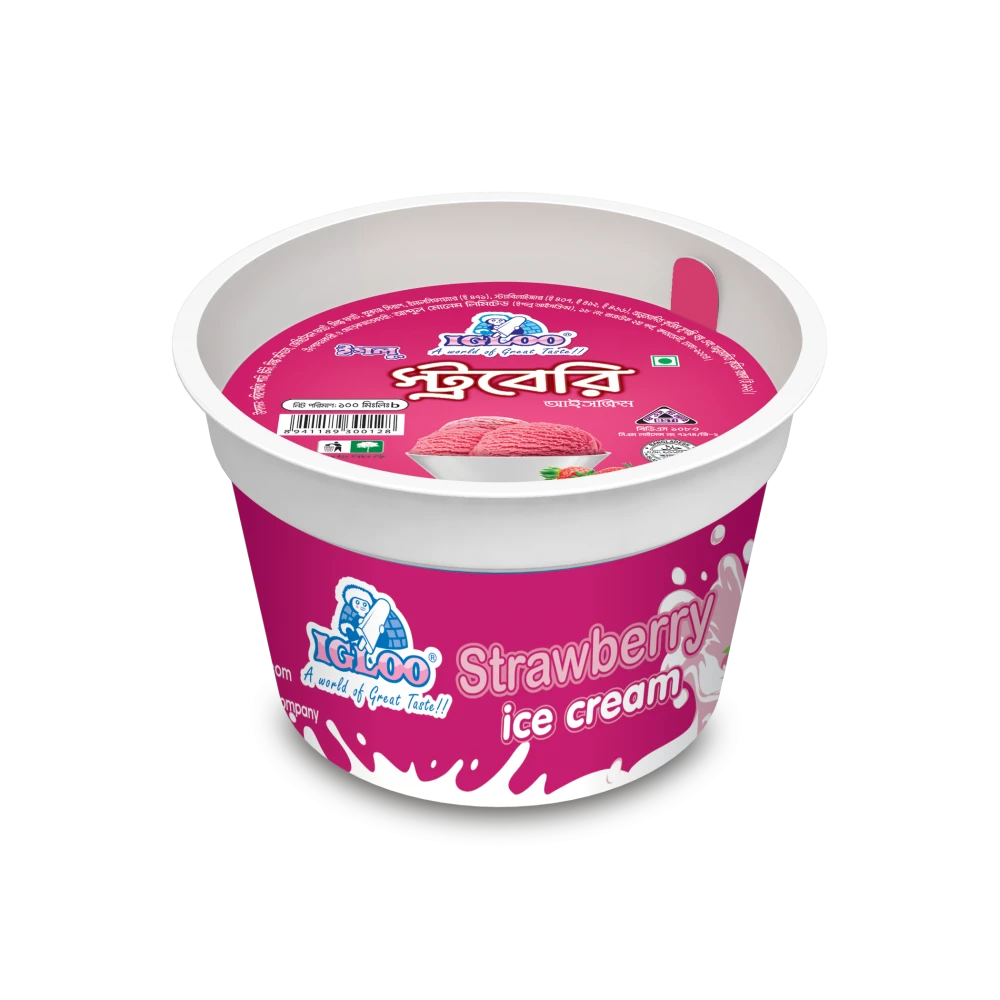 Igloo Strawberry Ice Cream Cup 100ml