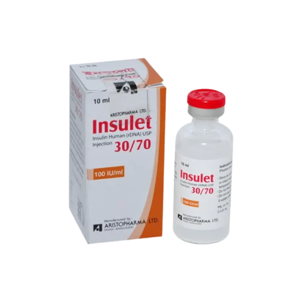 Insulet 30/70 100IU 100IU/ml Injection