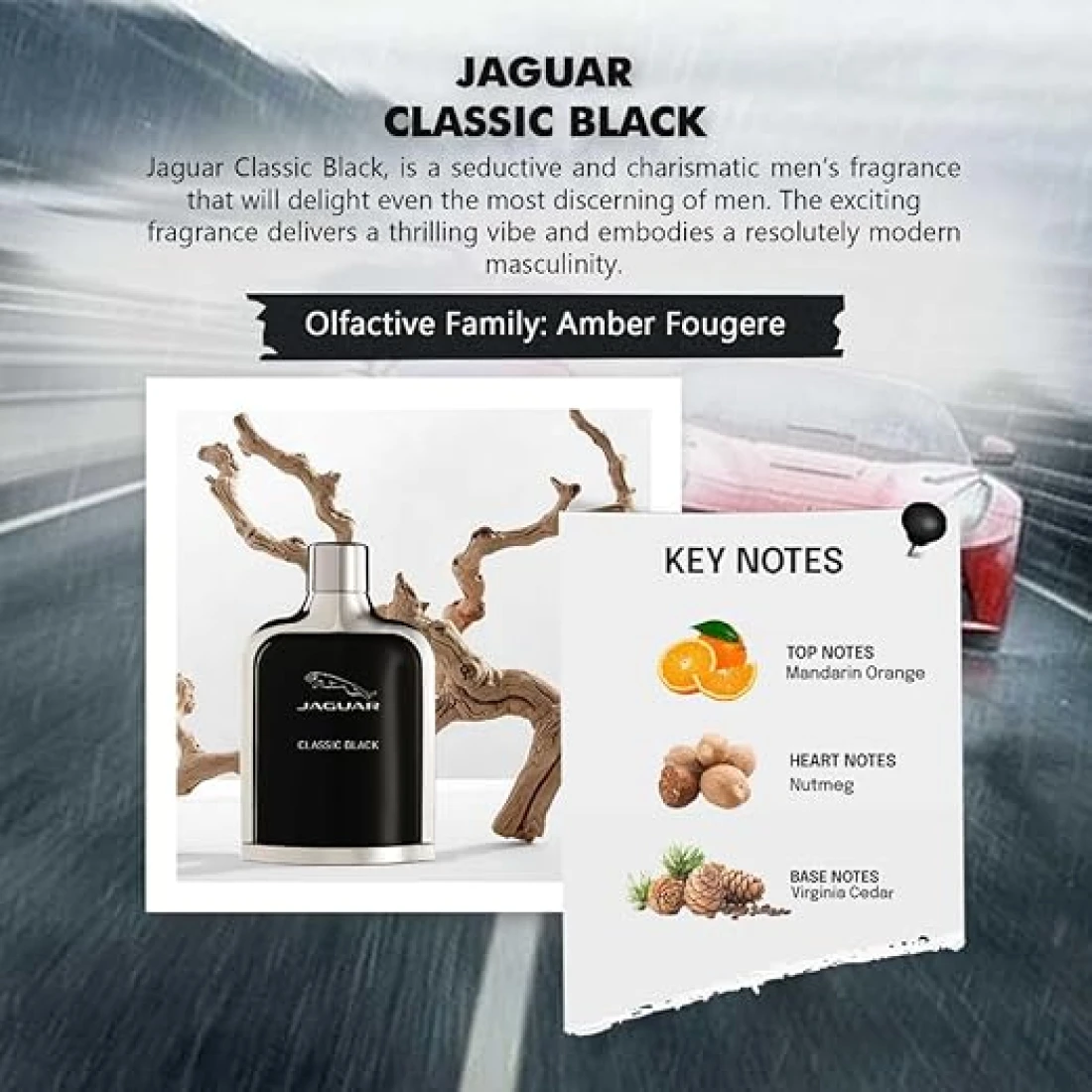 Jaguar Classic Black For Men EDT 100ML