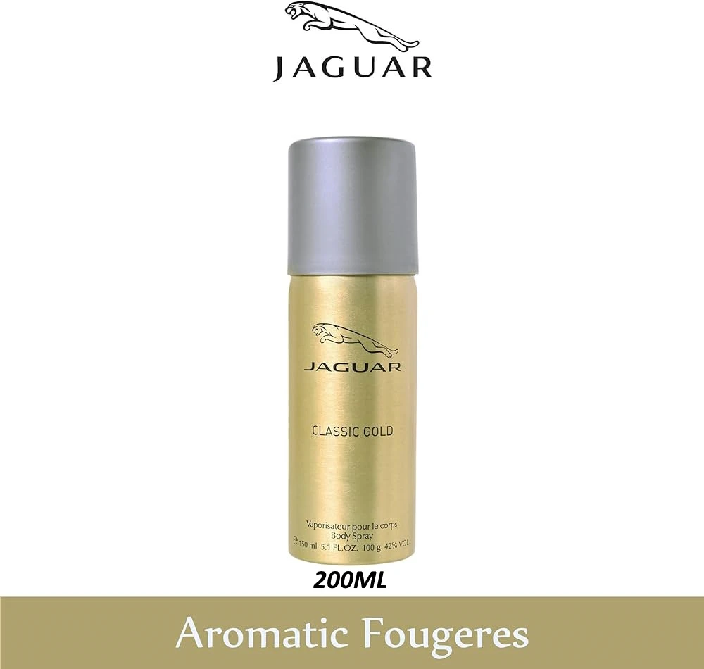 Jaguar Classic Gold Body Spray For Men 200ml