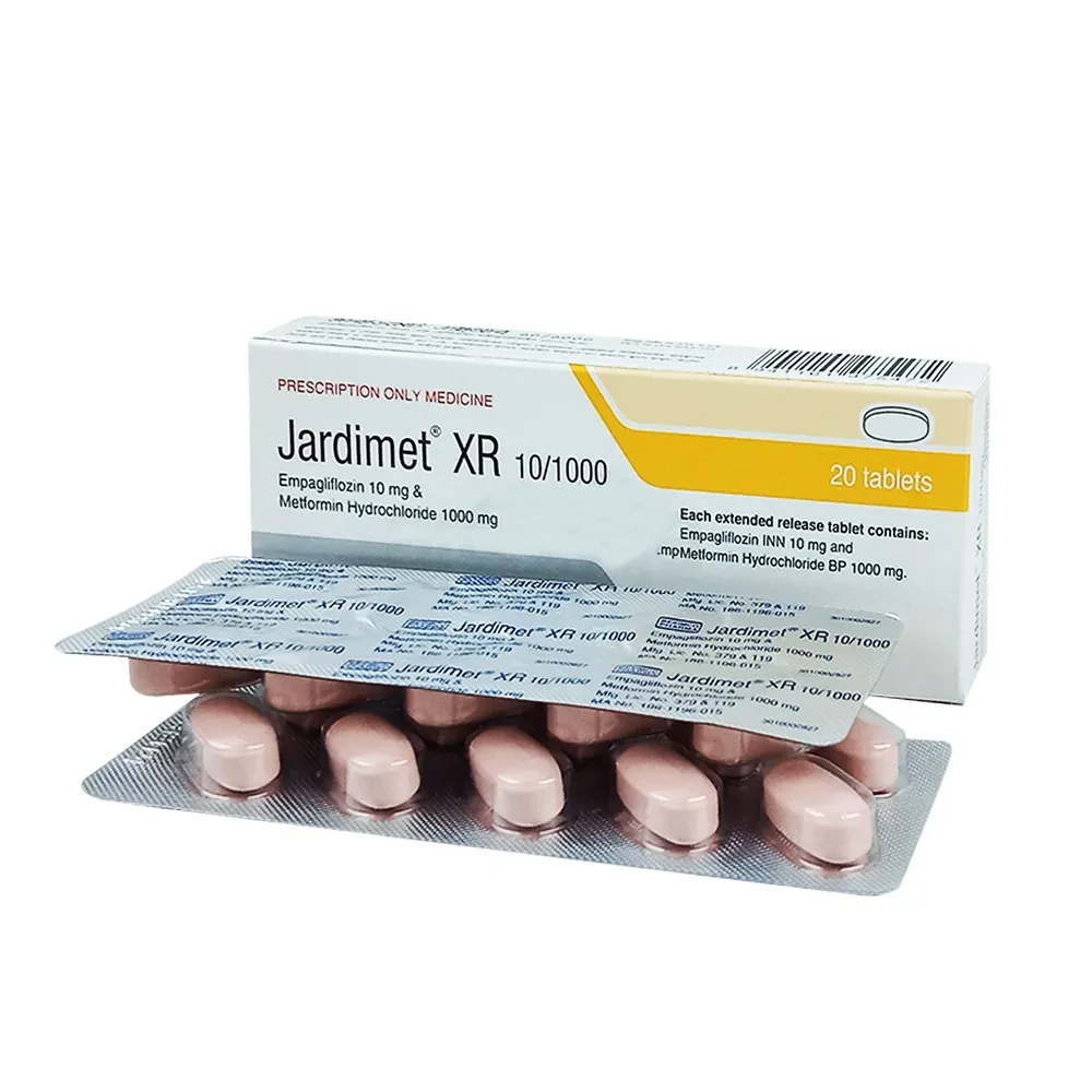 Jardimet XR 10/1000mg Tablet