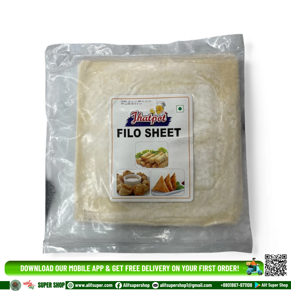 Jhatpot Filo Sheet 480 gm (30Pcs)