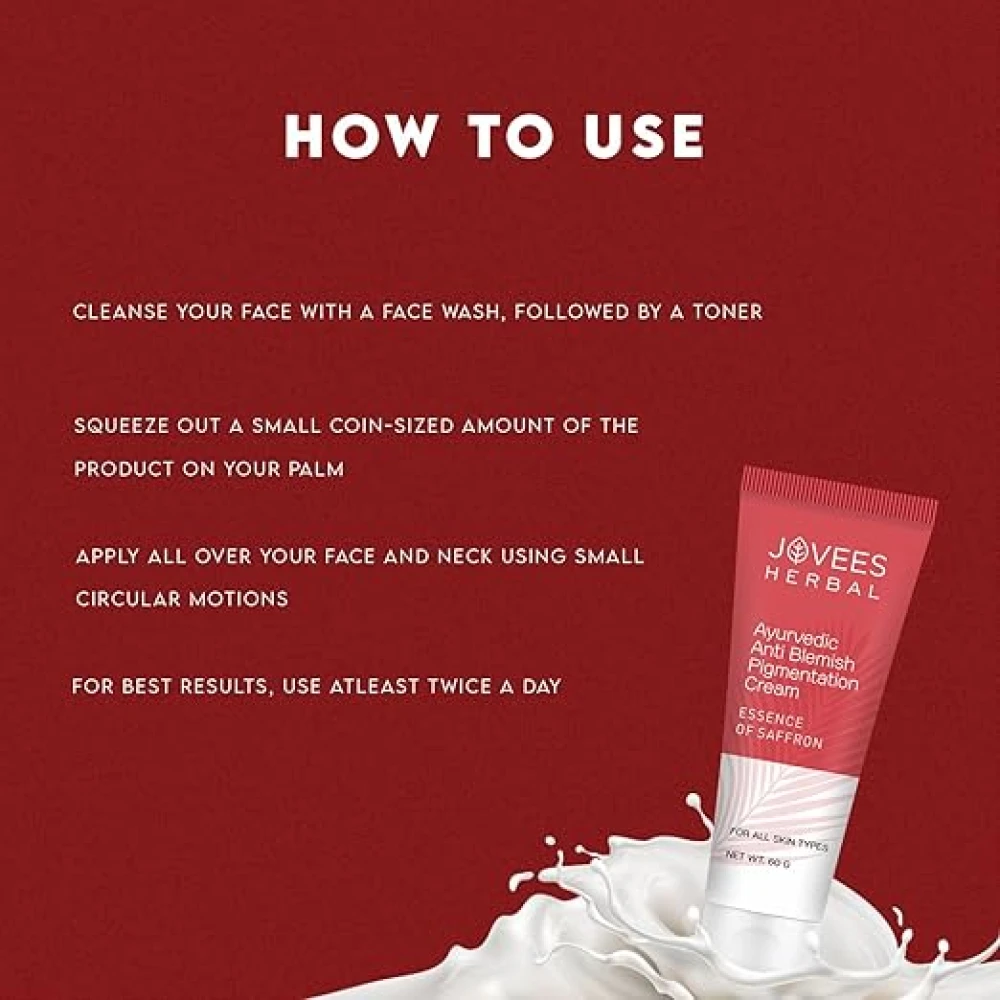 Jovees ayurveda Anti Blemish Pigmentation Cream 60g