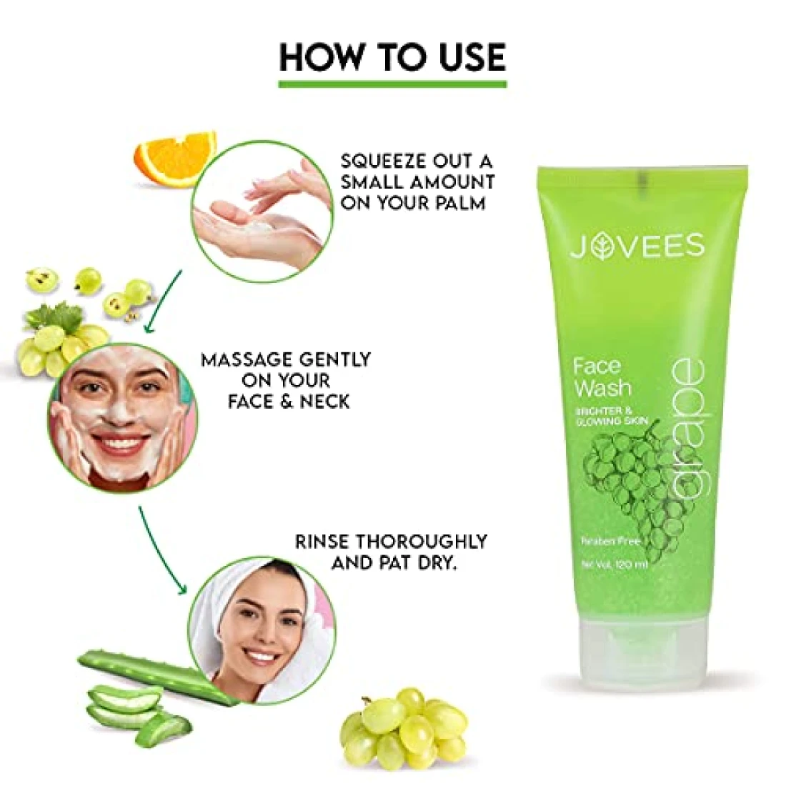Jovees Grape Face  Wash 120ml