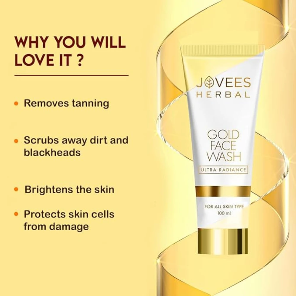 Jovees Ultra Radiance Gold Face Wash 100ml