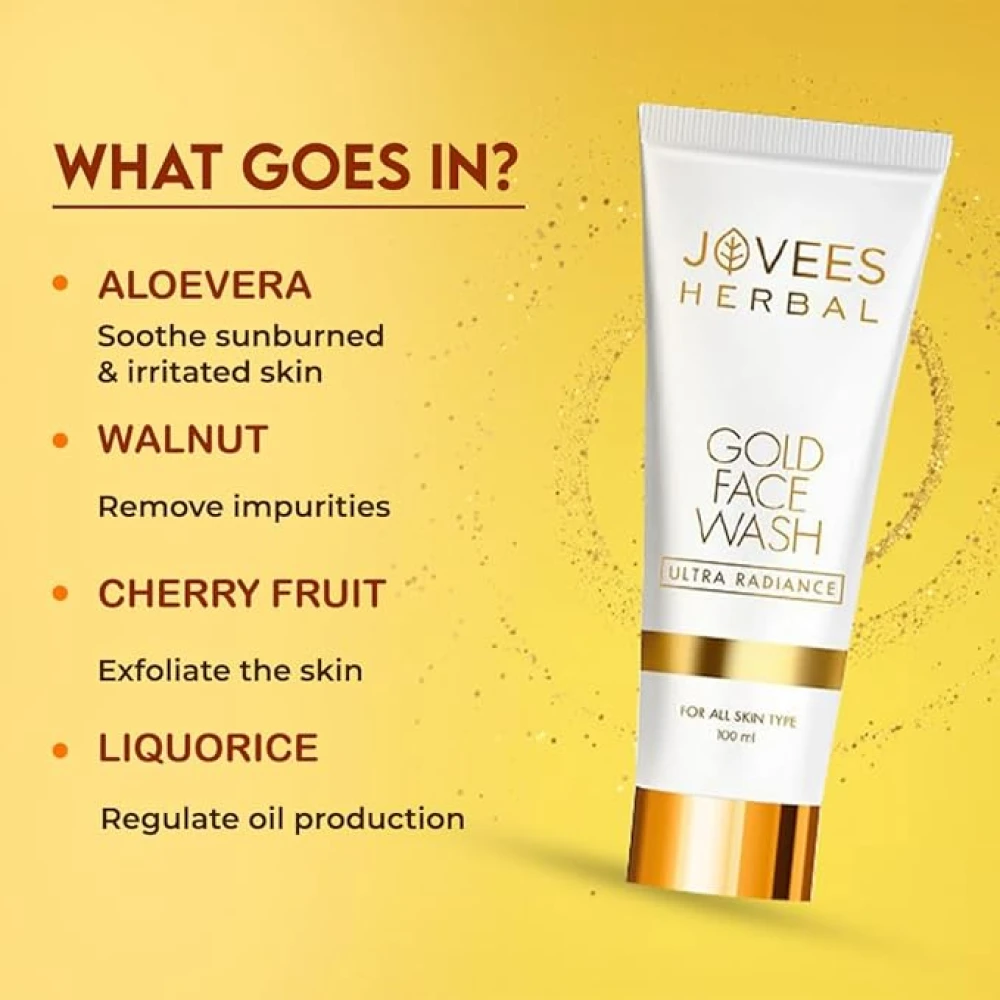 Jovees Ultra Radiance Gold Face Wash 100ml