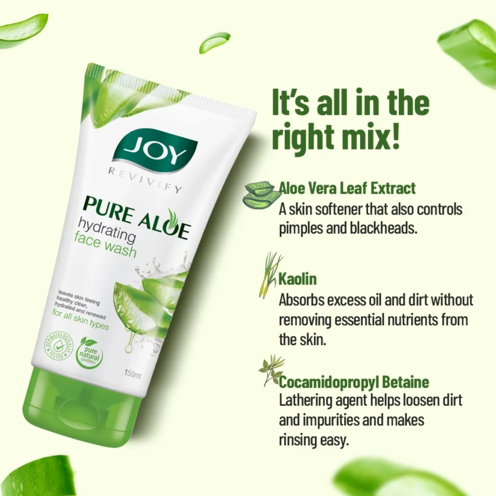 Joy Pure Aloe Hydrating Face Wash 150ml