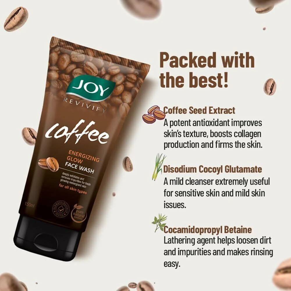 Joy Revivify Coffee Energizing Glow Face Wash 150ml