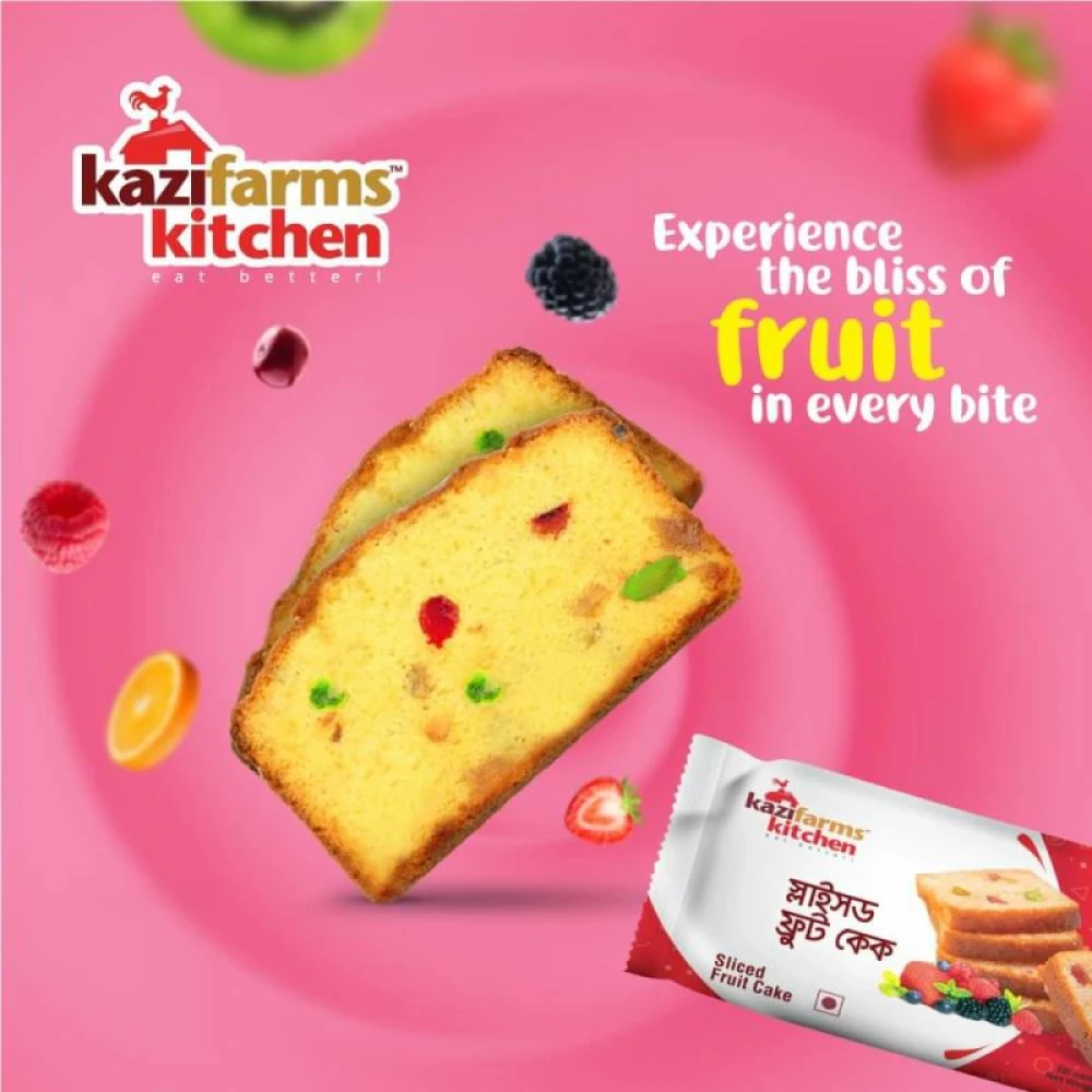 Kazi Farms Sliced Fruit Cake 70g