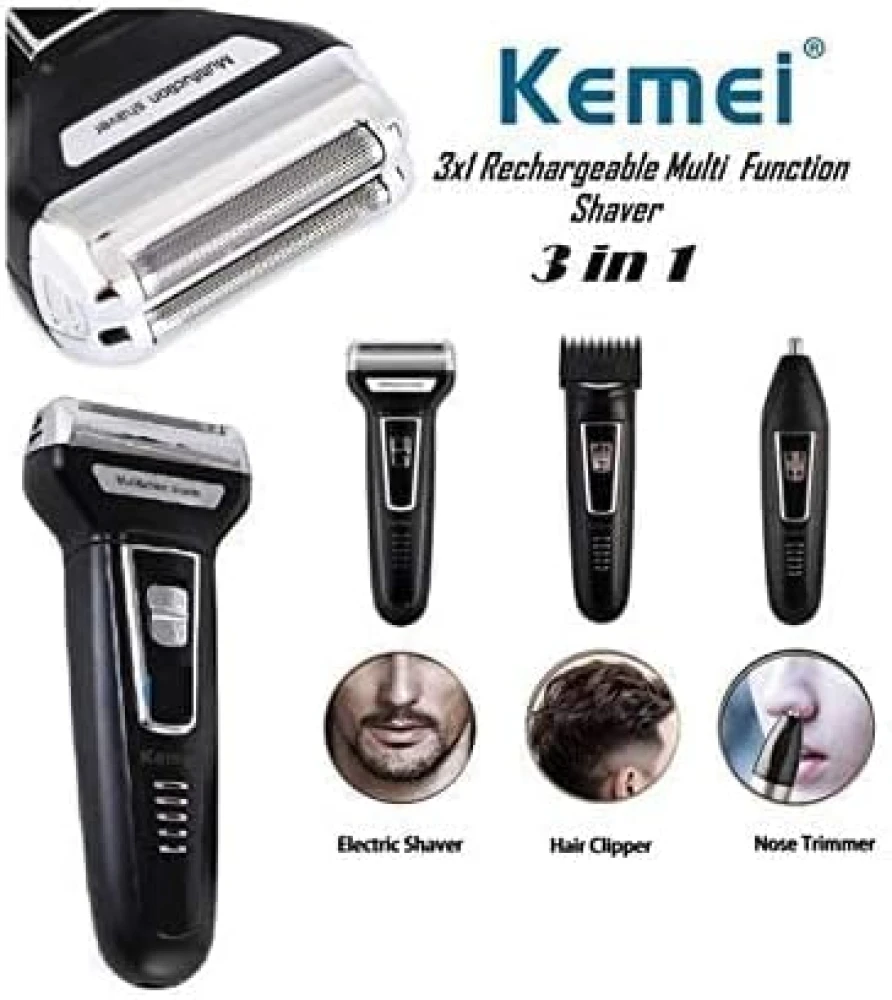 Kemei KM-6330 Grooming Kit 3 in 1 Shaver Trimmer