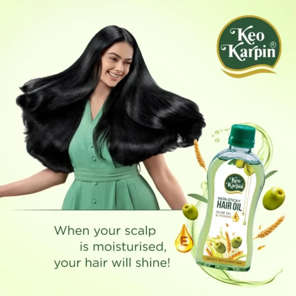 Keo Karpin Non Sticky Hair Oil with Olive OIl 300ml