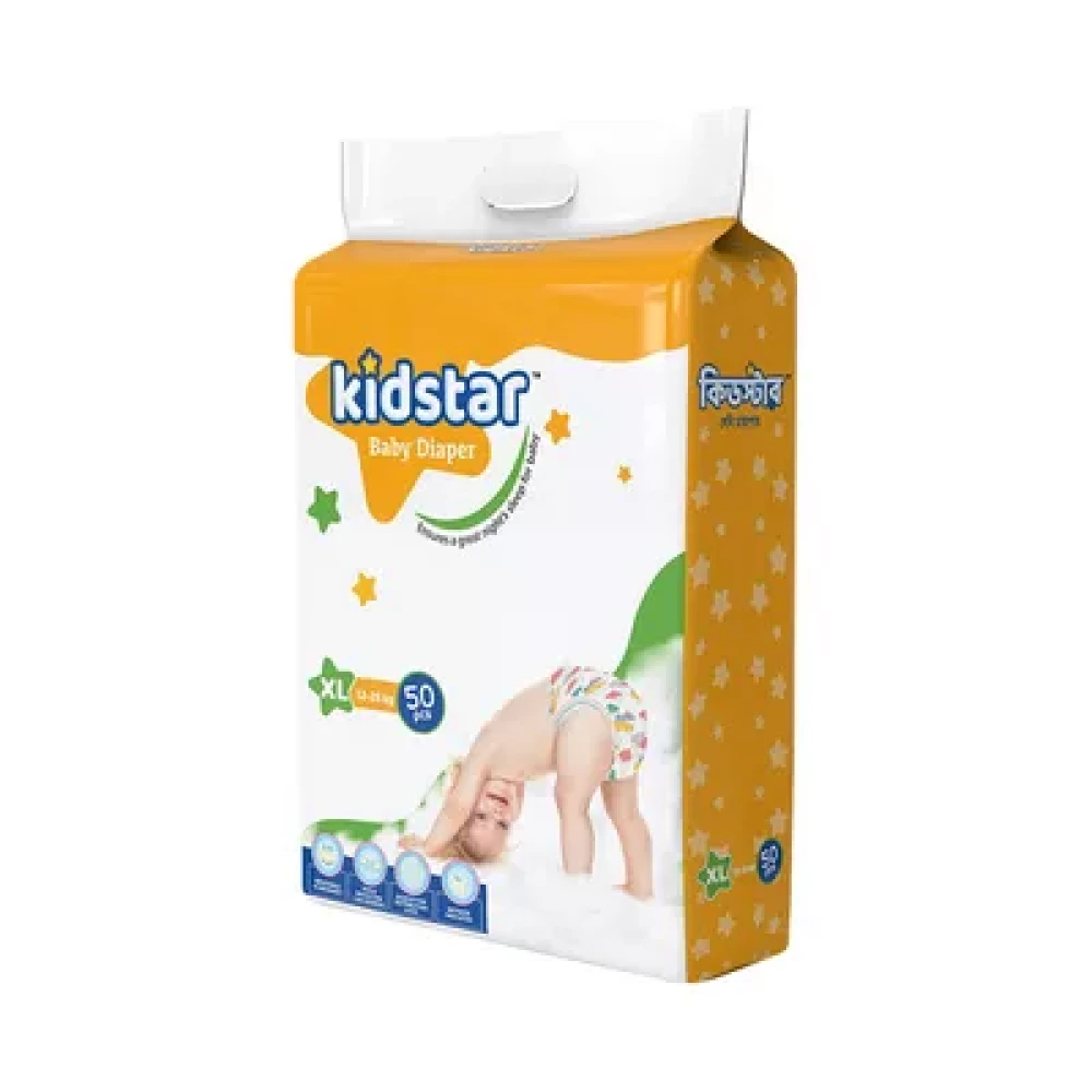 Kidstar Baby Diaper XL 12-25kg 50pcs