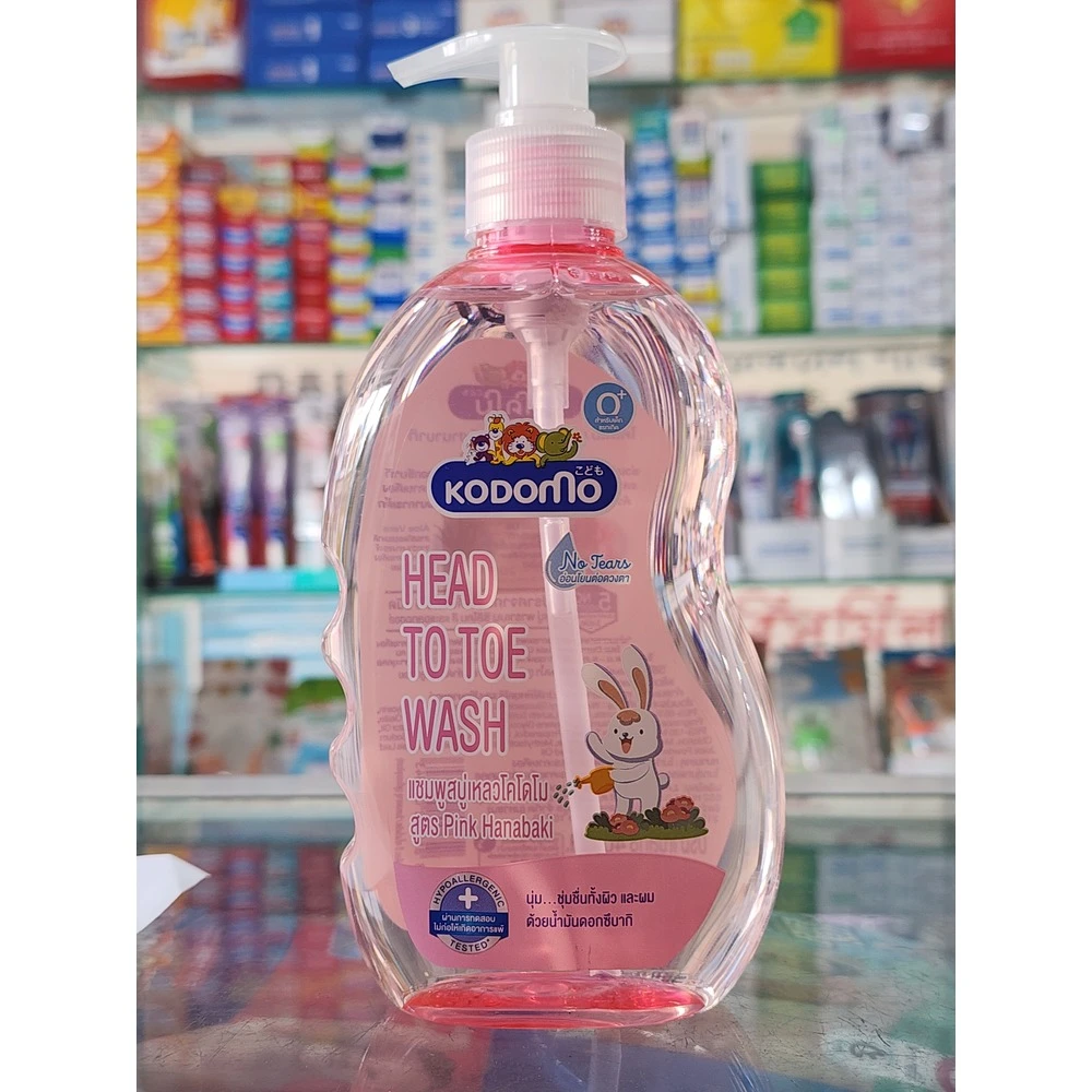 Kodomo Head To Toe Wash Pink Hanabaki 400ml
