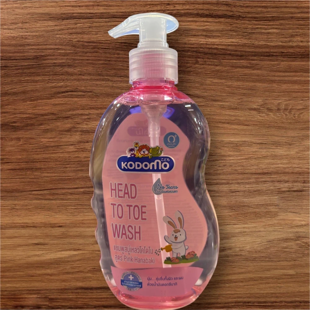 Kodomo Head To Toe Wash Pink Hanabaki 400ml