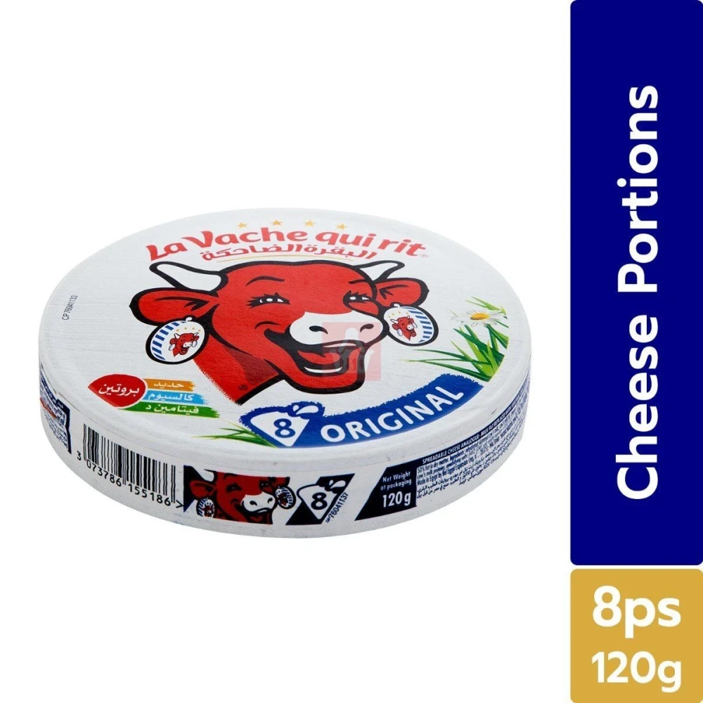 La Vache Qui Rit (The Laughing Cow) Original Cheese | 8 Portions, 120g