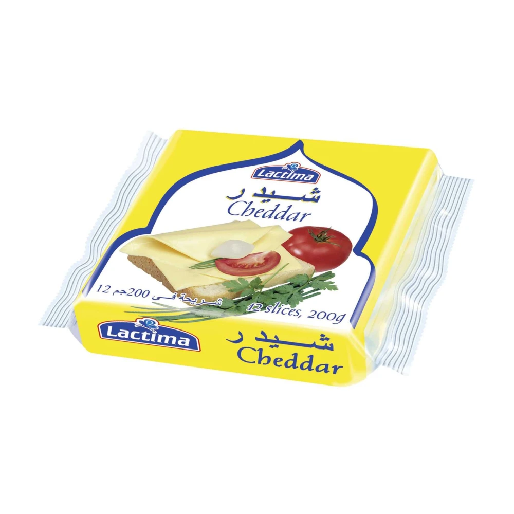 Lactima Cheddar Cheese (12 Slices) 200g