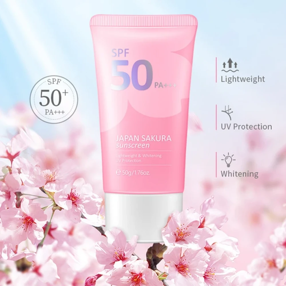 LAIKOU Japan Sakura Whitening Sunscreen SPF50 PA+++ 50g