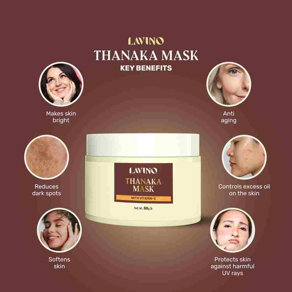 Lavino Thanaka Mask With Vitamin – E 50g