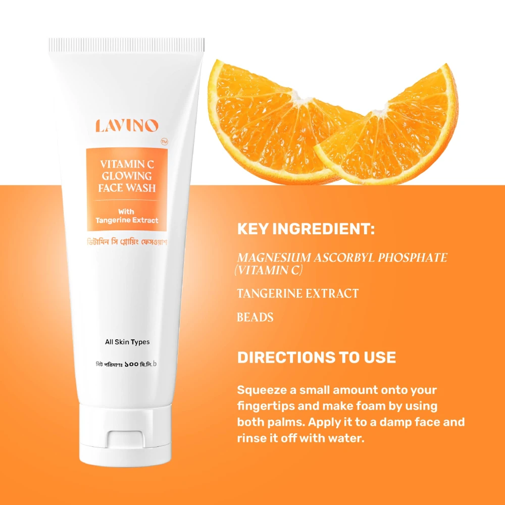 Lavino Vitamin C Glowing Face Wash 100ml