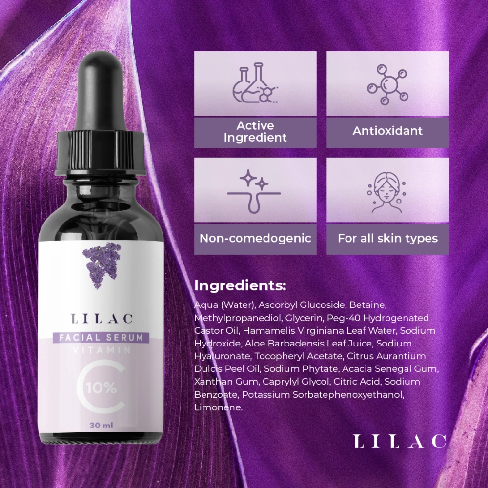 Lilac Vitamin C Facial Serum 30ml